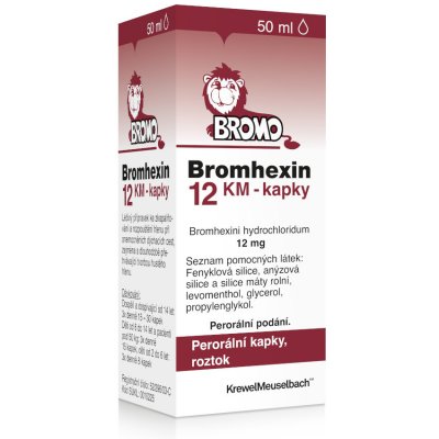 BROMHEXIN KM 12MG/ML perorální GTT SOL 50ML