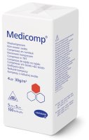 KOMPRESY MEDICOMP NESTERILNÍ 5X5CM,NETKANÝ TEXTIL,4 VRSTVY,100KS