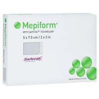 Mepiform Silikonové krytí na jizvy 5 x 7,5 cm, 5 ks