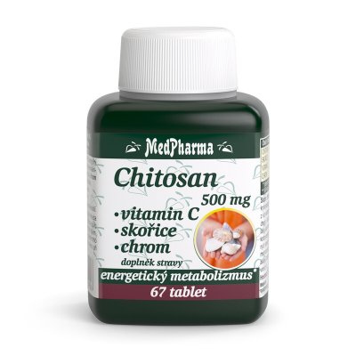 MedPharma Chitosan 500mg+vit.C+chrom tbl.67