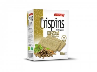 Extrudo Bio Chlebíček dýňový s koriandrem Crispins bezlepkový 100 g