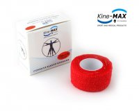 KineMAX Cohesive elast.samofix. 2,5 cm x 4,5 m červené