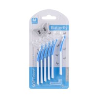 SOFTdent Butterfly mezizub. kartáček zahnutý M 6ks