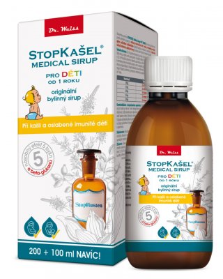 STOPKAŠEL Medical sirup OD 1 ROKU 200+100ml NAVÍC