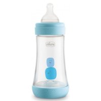 Chicco láhev kojenecká Perfect 5 silikon modrá 240 ml