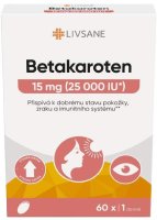 LIVSANE Betakaroten 25000 Forte vysoká dávka 60ks