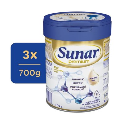 Sunar Premium 4 700g - balení 3 ks