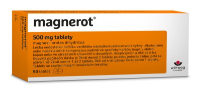 MAGNEROT 500MG neobalené tablety 50