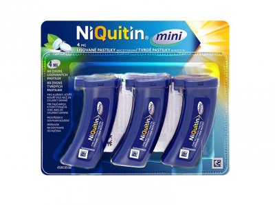NiQuitin Mini 4mg, 3x20 lisovaných pastilek