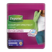 DEPEND normal XL Natahovací kalhotky pro ženy 995 ml, obvod v pase 120-150 cm, 9ks DEPEND normal XL Natahovací kalhotky pro ženy 995 ml, obvod v pase 120-150 cm, 9ks