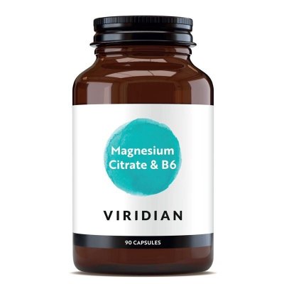 Viridian Magnesium Citrate with Vitamin B6 90 kapslí