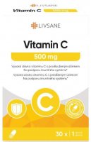 LIVSANE Vitamin C 500mg vysoká dávka cps.30