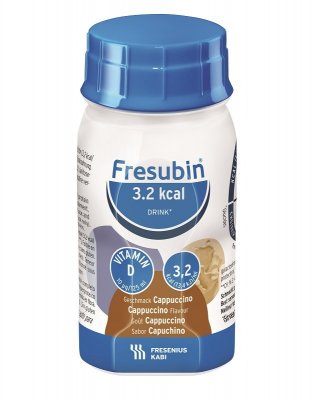 FRESUBIN 3,2 KCAL DRINK PŘÍCHUŤ CAPPUCCINO POR SOL 4X125ML