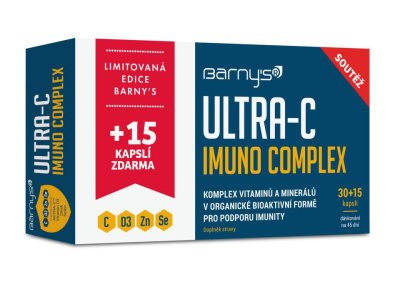 Barnys ULTRA-C Imuno Complex cps.30+15 zdarma