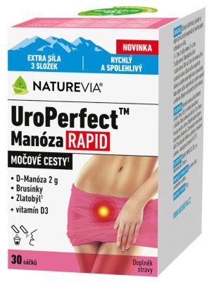 NatureVia UroPerfect Manóza Rapid 30 sáčků