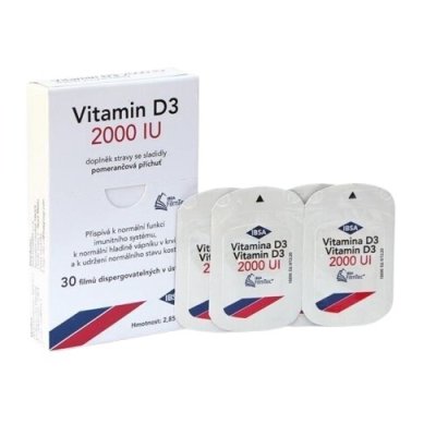 IBSA Vitamin D3 2000 IU 30 filmů dispergovatelných v ústech