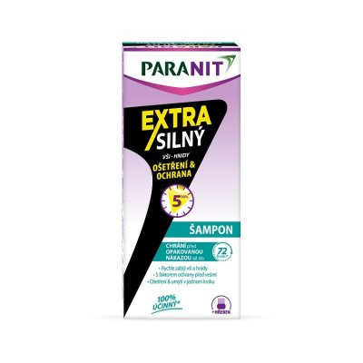 Paranit Extra silný šampon 100ml+hřeben - II. jakost