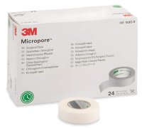 3M Micropore papírová náplast 1530-0 bílá 1,25 cm x 9,1 m 24 ks