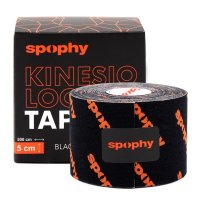 Spophy Kinesiology Tape Black, tejpovací páska černá, 5 cm x 5 m