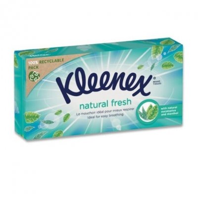 KLEENEX Kapesníky papírové Natural Fresh Box 64ks