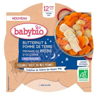 Babybio brambory + máslová dýně + ovčí sýr 230 g
