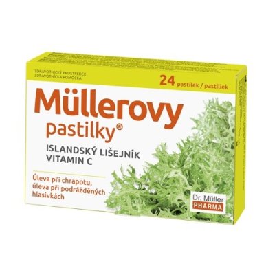 Dr. Müller Müllerovy pastilky s islandským lišejníkem 24 pastilek