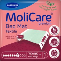 Podložka MoliCare Bed Mat 7 kapek textilní se záložkami 75x85 cm 1 ks
