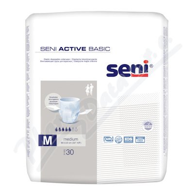 SENI ACTIVE BASIC MEDIUM KALHOTKY ABSORPČNÍ NATAHOVACÍ, BOKY 80 - 110 cm 30 ks