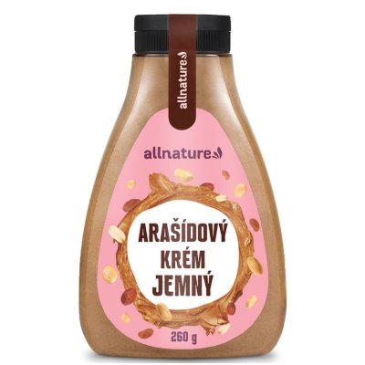 Allnature Arašídový krém jemný 260 g