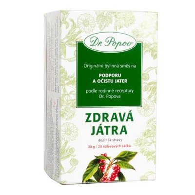 Dr.Popov Čaj Zdravá játra 20x1.5g