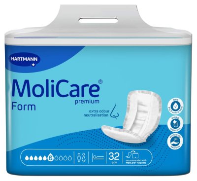VLOŽNÉ PLENY MOLICARE FORM 6 KAPEK 2353ML,32KS