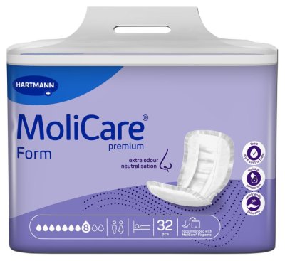 VLOŽNÉ PLENY MOLICARE FORM 8 KAPEK 3017ML,32KS