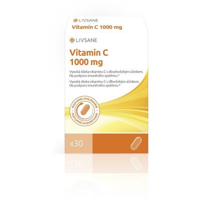 LIVSANE Vitamin C 1000mg tbl.30 cena od 139 Kč | Nonstop Lékárna