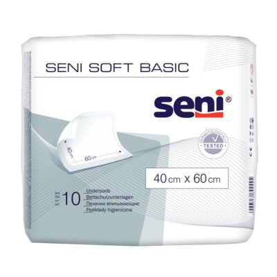 Seni Soft Basic 60 x 40 cm absorpční podložky 10 ks
