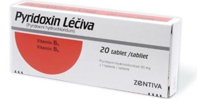 PYRIDOXIN LÉČIVA - 20MG TBL NOB 20