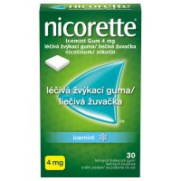 Nicorette Icemint Gum 4 mg léčivá žvýkací guma 30 žvýkaček