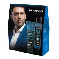 Dermacol Men Agent Gentleman Touch čisticí gel 3 v 1 250 ml + Gentleman Touch deospray bez obsahu hliníku 150 ml dárková sada