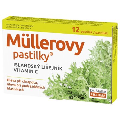 Dr. Müller Müllerovy pastilky s islandským lišejníkem a vitaminem C 12 ks