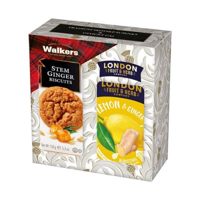 Walkers Lemon & Ginger Zázvor a citron ovocný čaj 20 kusů