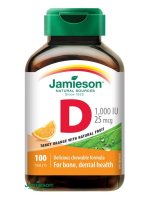 Jamieson Vitamin D3 1000 IU pomeranč 100 cucacích tablet