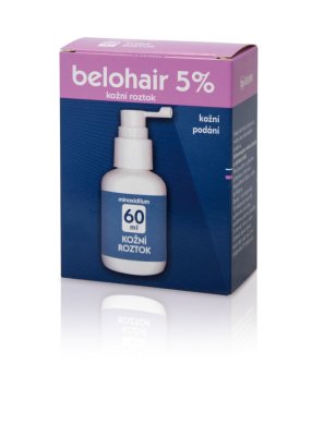 Belohair 5 % kožní roztok 60 ml