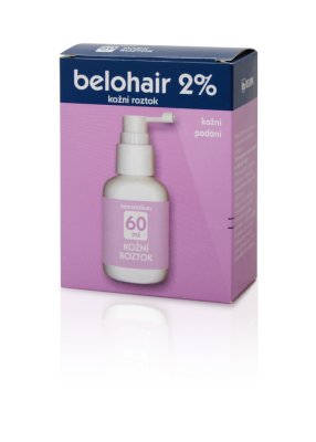 Belohair 2% kožní roztok 60 ml