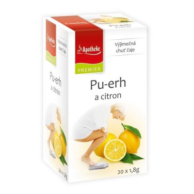 Apotheke Pu-erh a citron čaj nálevové sáčky g