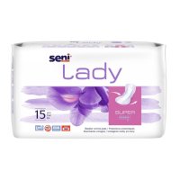 SENI LADY SUPER VLOŽKY ABSORPČNÍ PRO ŽENY, 20X37CM, SAVOST 800ML,