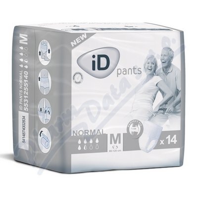 iD Pants Medium Normal plenkové kalhotky navlékací 14 ks