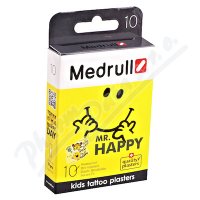 Náplast Medrull dětská KIDS tetovací Mr.Happy 10ks