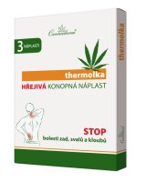 Cannaderm thermolka Hřejivá konopná náplast 3 ks