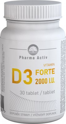 Vitamín D3 FORTE 2000 I.U. tbl.30