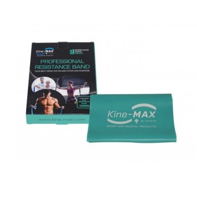 KineMAX Resistance band Posilovací guma zelená 2m