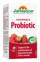 Jamieson Probiotic jahoda 60 cucacích tablet Jamieson Probiotic jahoda 60 cucacích tablet